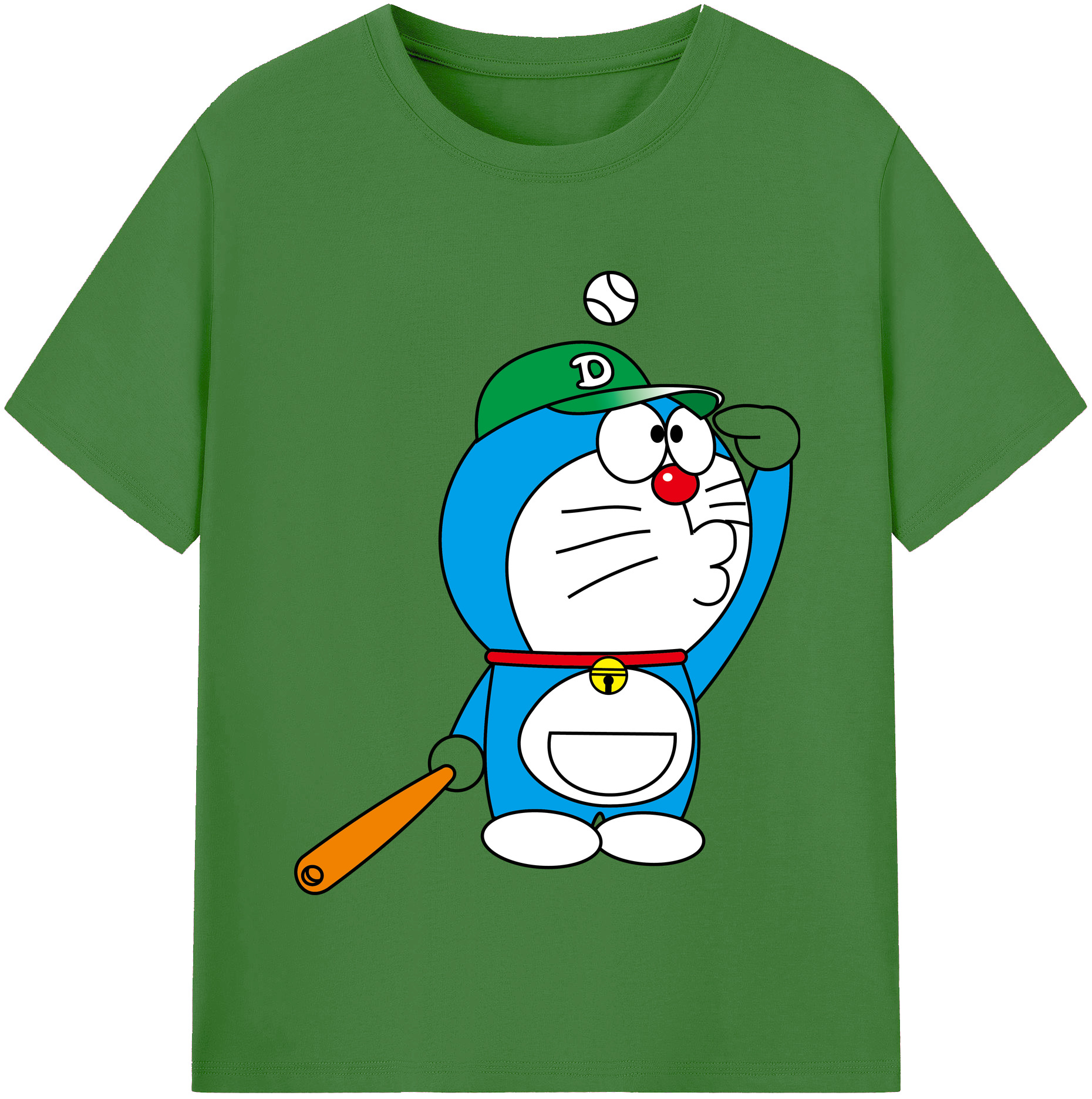 （画像用） ドラえもん Doraemon レディースカジュアルプリントTシャツ（綿100％）